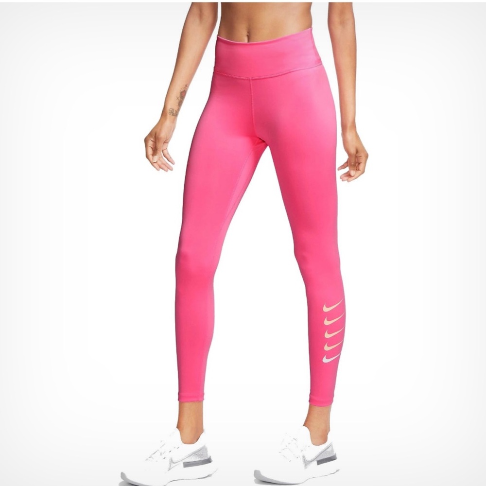 Nike Swoosh Run Tight in Pink Glow